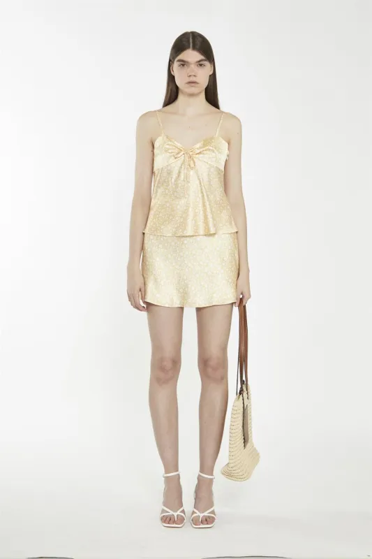 Amber Ditsy Folk Sweetheart Neckline Sleeveless-Top made by Glamorous