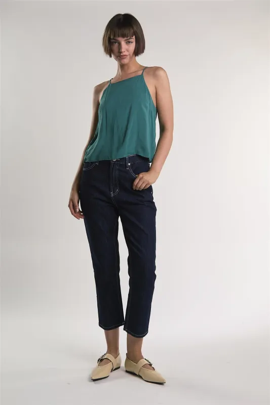 Teal Sleeveless-Top made by Glamorous