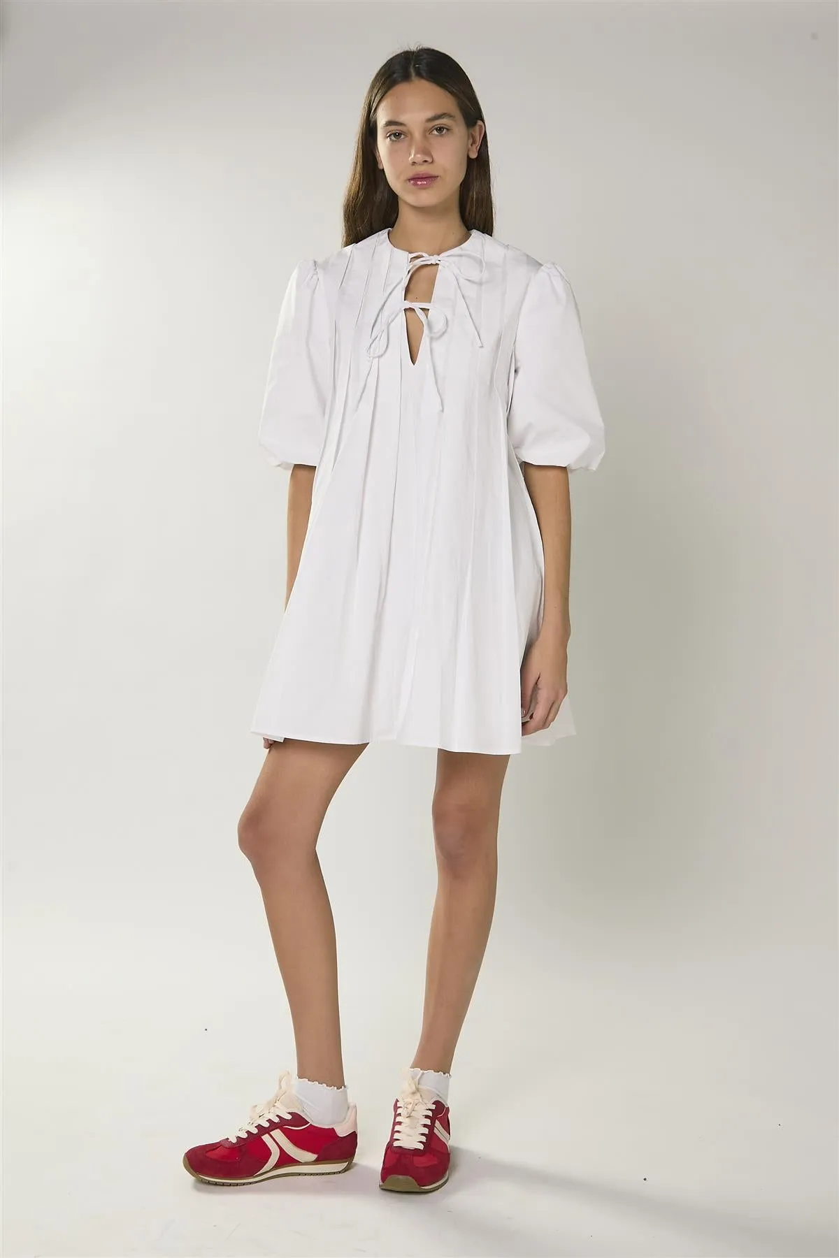 White Pleated Smock Dress sold by Glamorous product image thumbnail 2