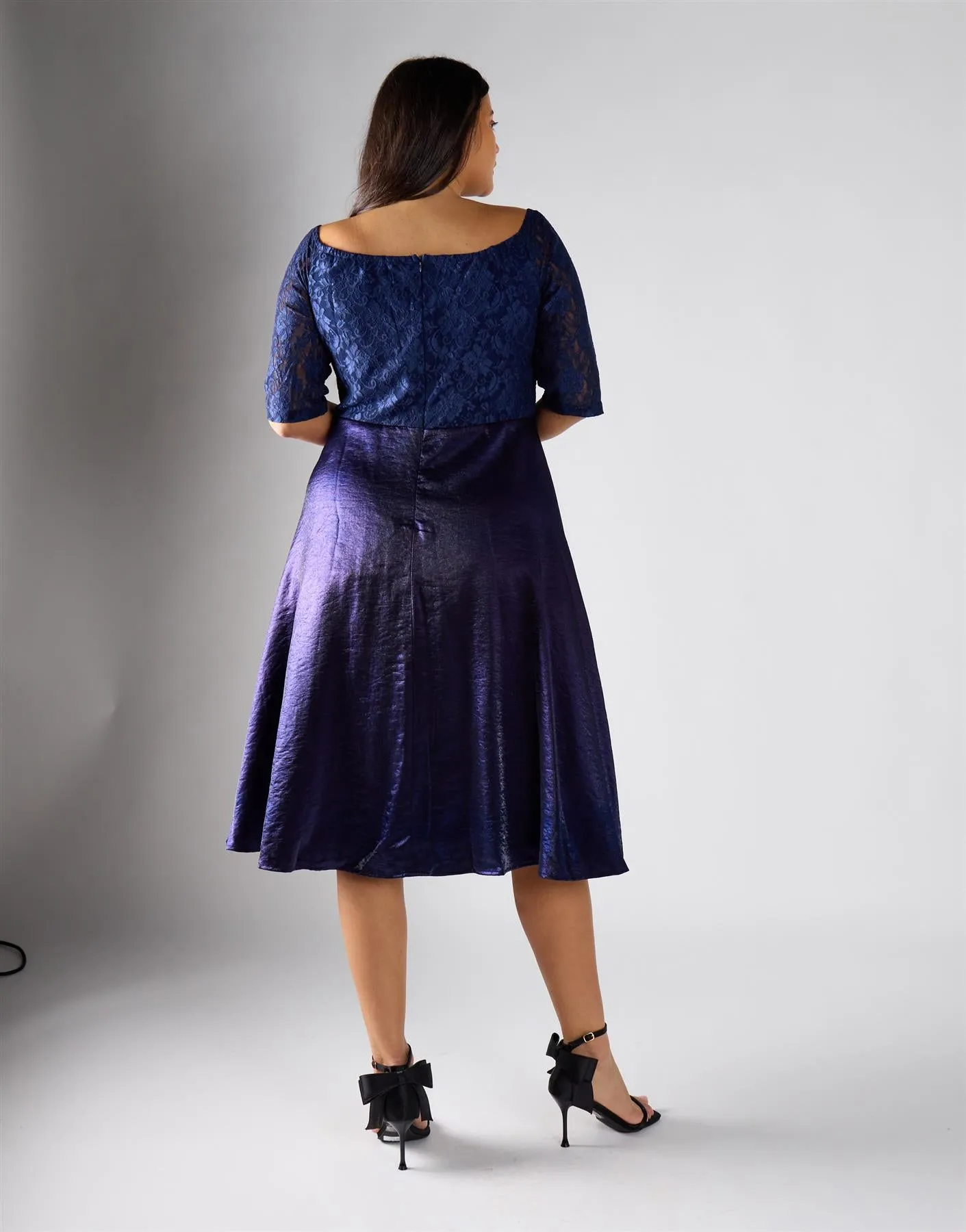 Glamorous Curve Navy Empire Dress sold by Glamorous product image thumbnail 4