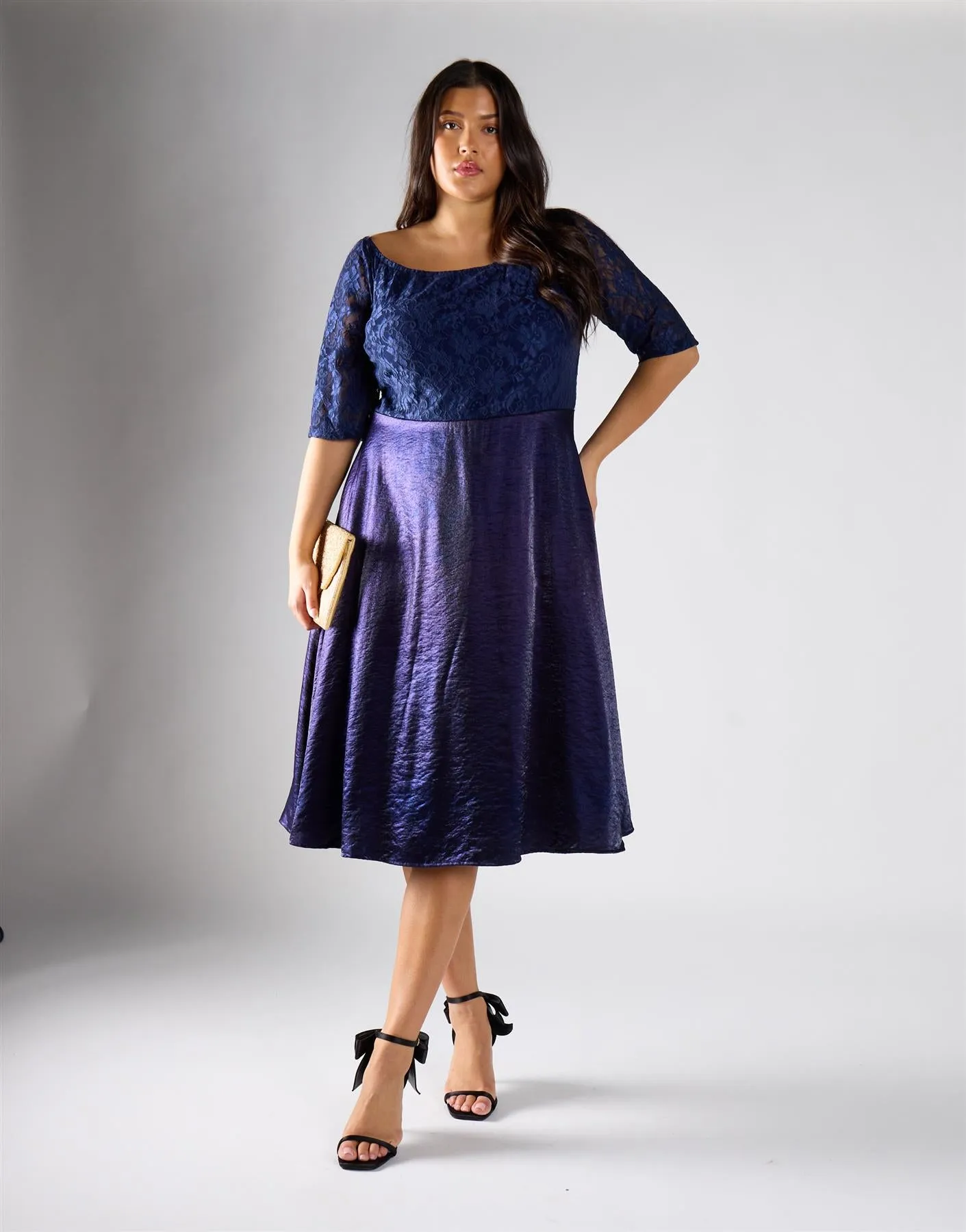 Glamorous Curve Navy Empire Dress sold by Glamorous product image thumbnail 2