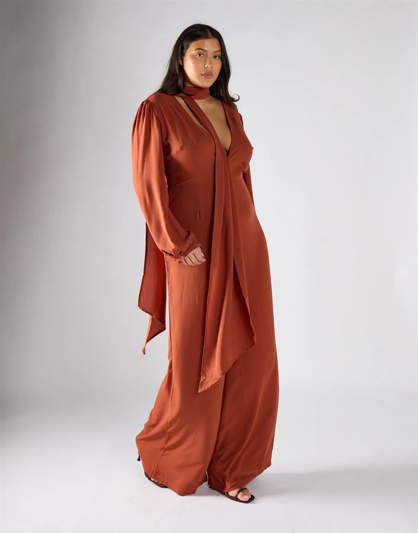 Glamorous Curve Rust Jumpsuit sold by Glamorous product image thumbnail 2