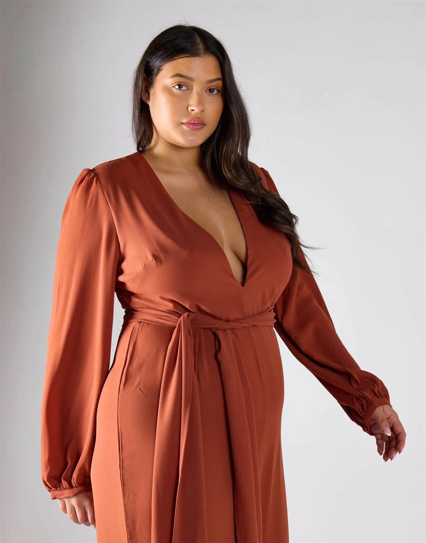 Glamorous Curve Rust Jumpsuit sold by Glamorous product image thumbnail 3