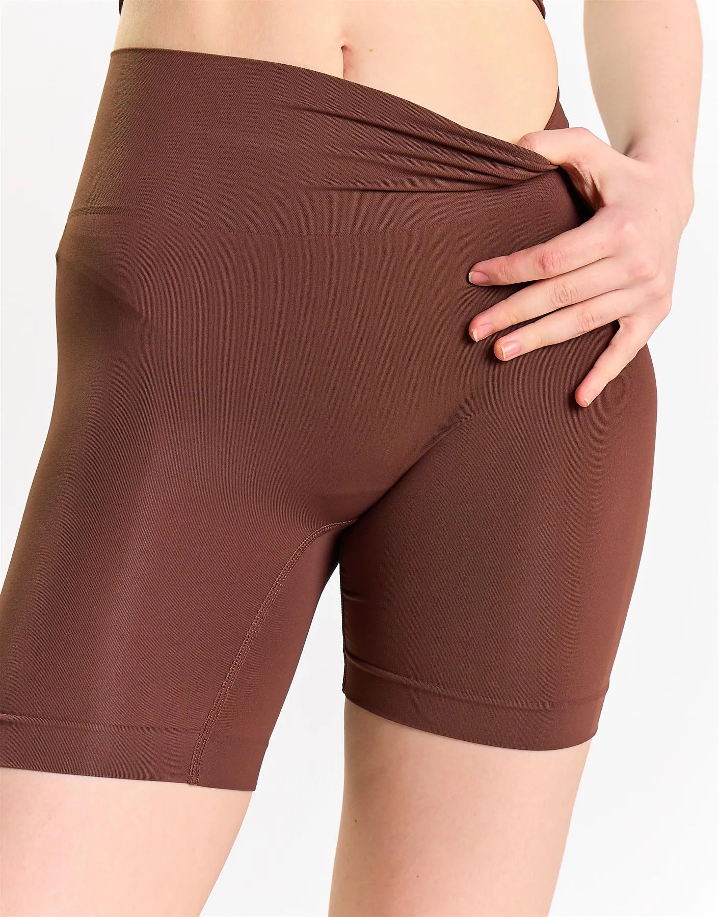 Agon Women's Coffee Activewear Shorts sold by Glamorous product image thumbnail 4