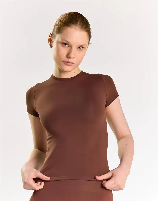 Agon Coffee Activewear Top made by Glamorous