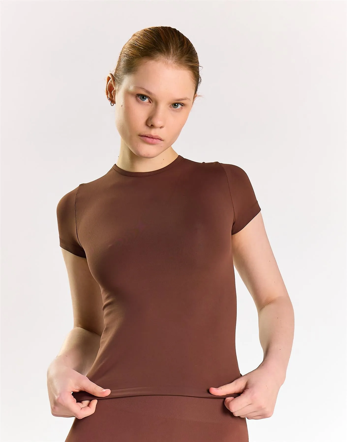 Agon Coffee Activewear Top sold by Glamorous