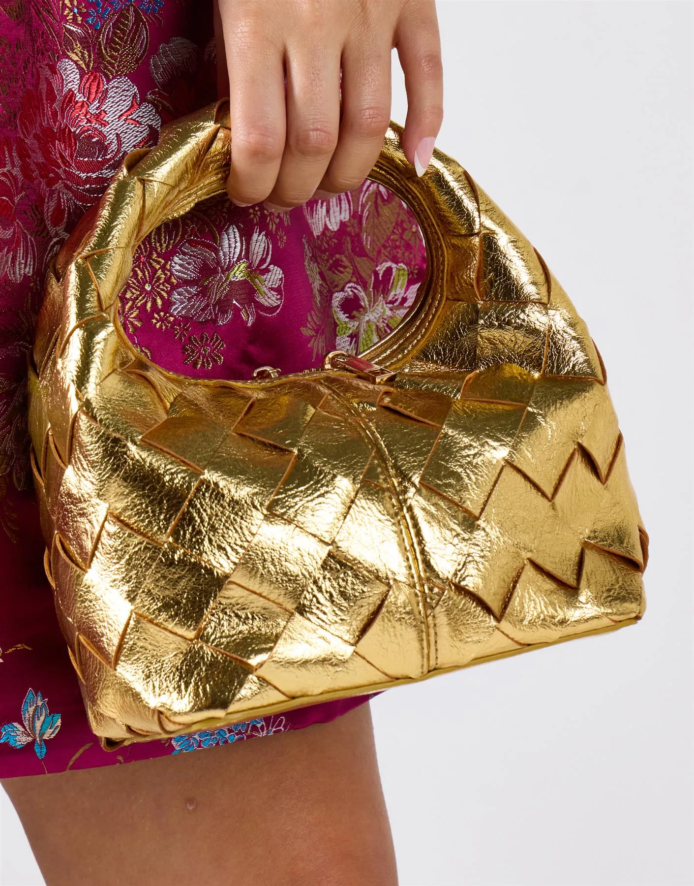 Woven Mini Handbag - Gold sold by Glamorous product image thumbnail 2
