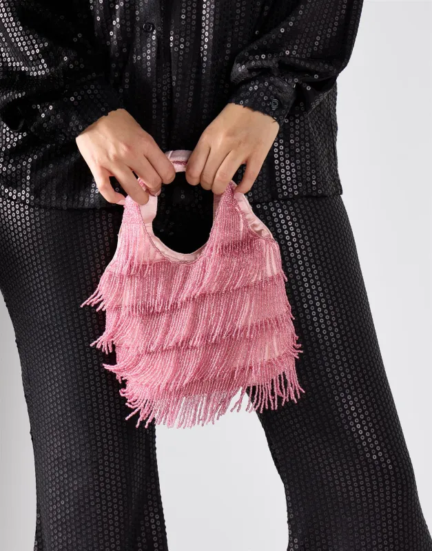 Fringe Mini Bag - Pink made by Glamorous