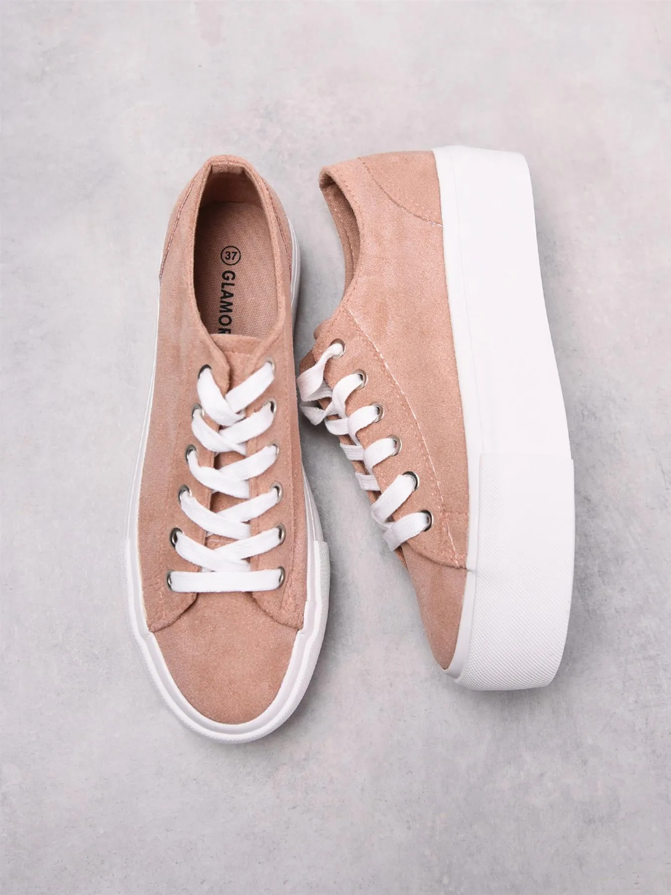 Blush Platform Ankle Trainers sold by Glamorous product image thumbnail 3