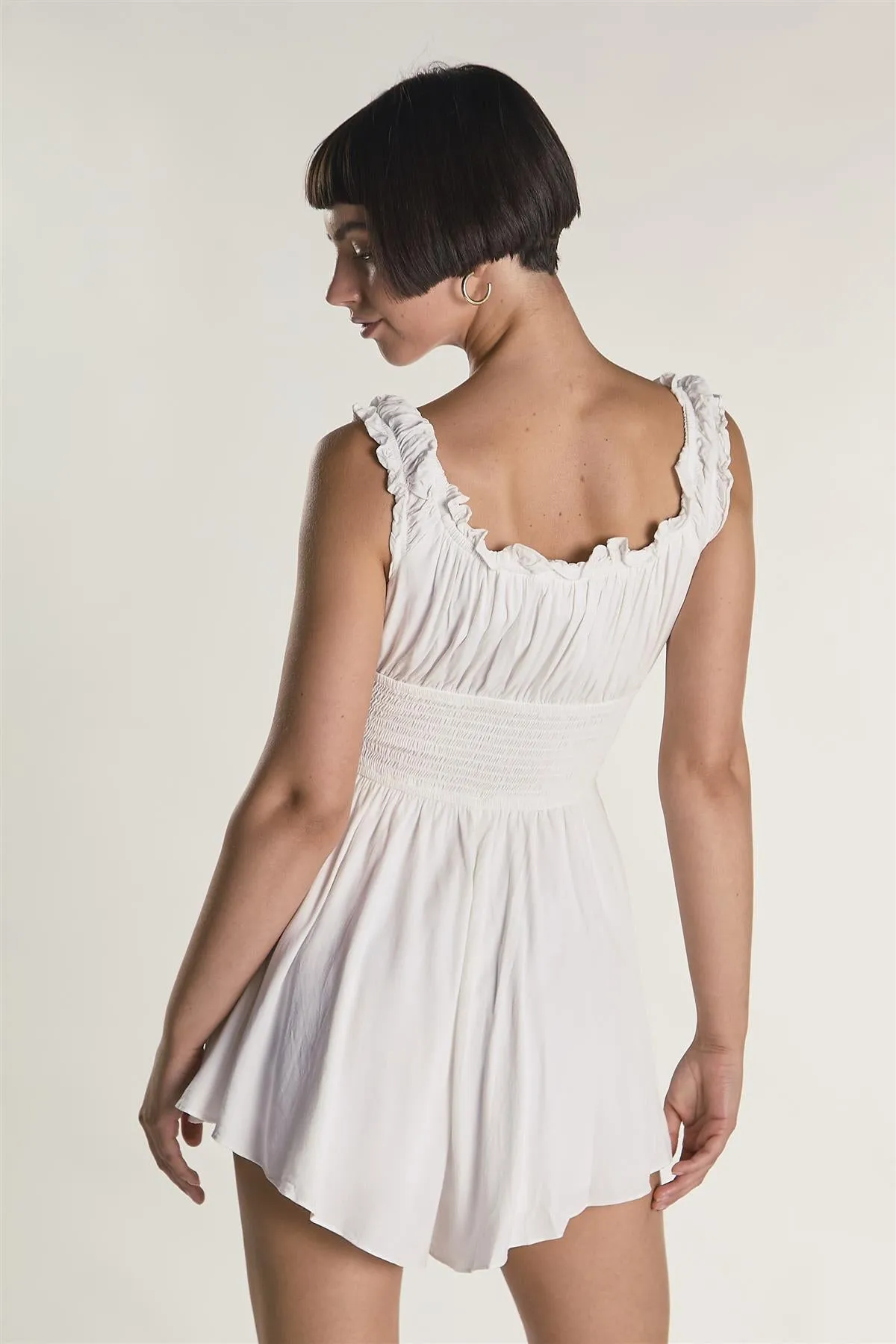 Elasticated Waistband Square Neck Playsuit sold by Glamorous product image thumbnail 2