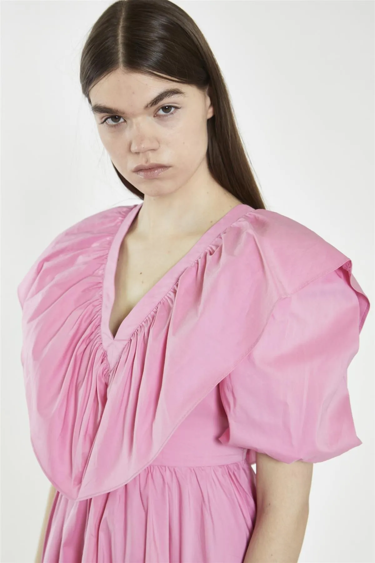 Bubblegum Pink Puff Sleeve Mini Dress sold by Glamorous product image thumbnail 3