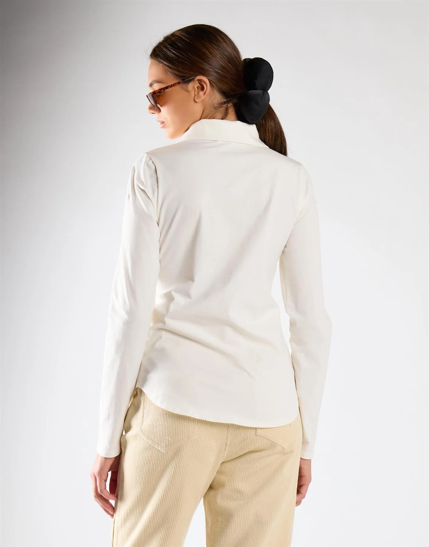 Off White Button Front Shirt sold by Glamorous product image thumbnail 2