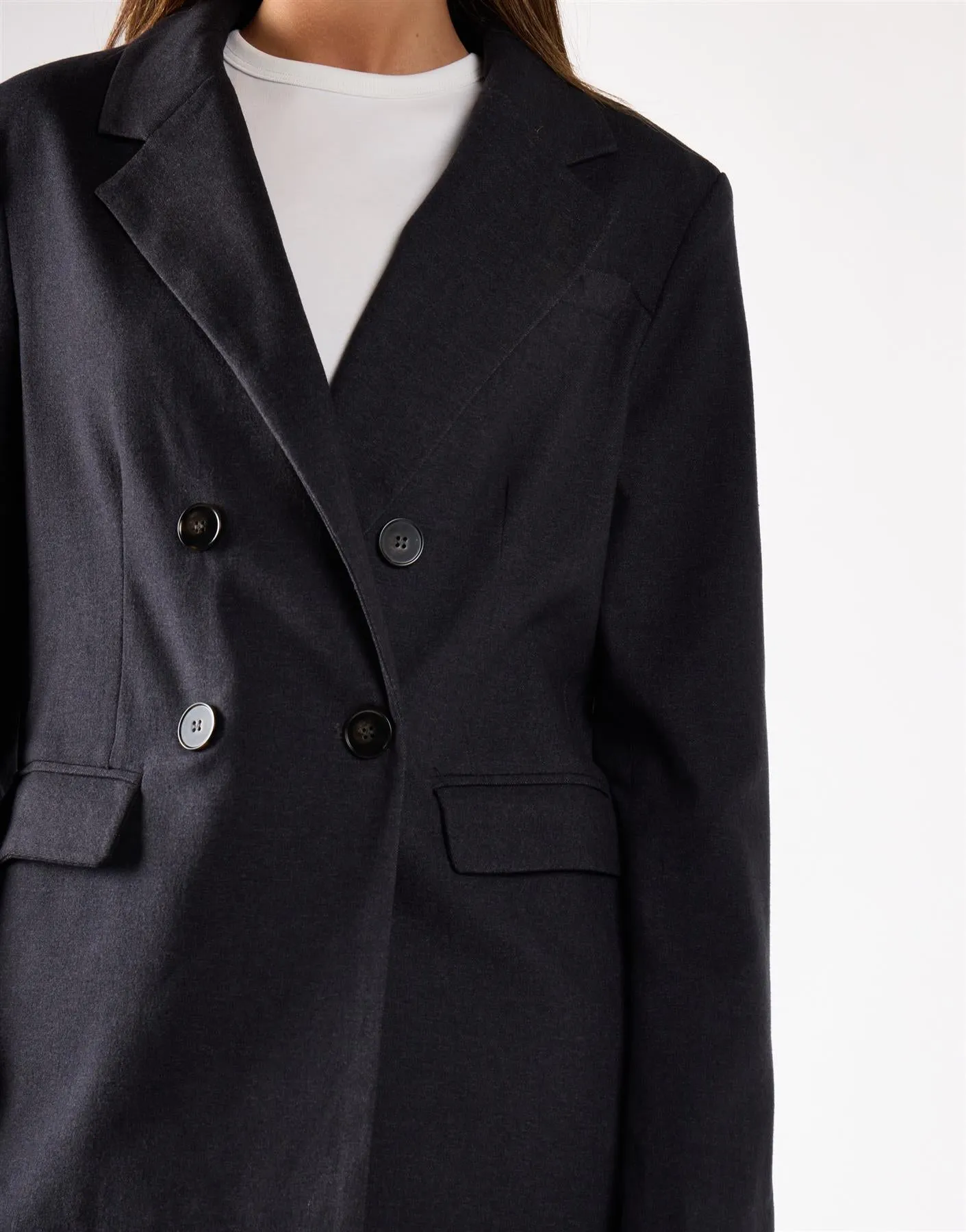 Black Marl Button Detail Blazer sold by Glamorous product image thumbnail 4