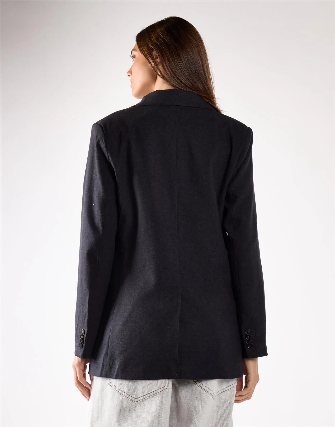 Black Marl Button Detail Blazer sold by Glamorous product image thumbnail 2