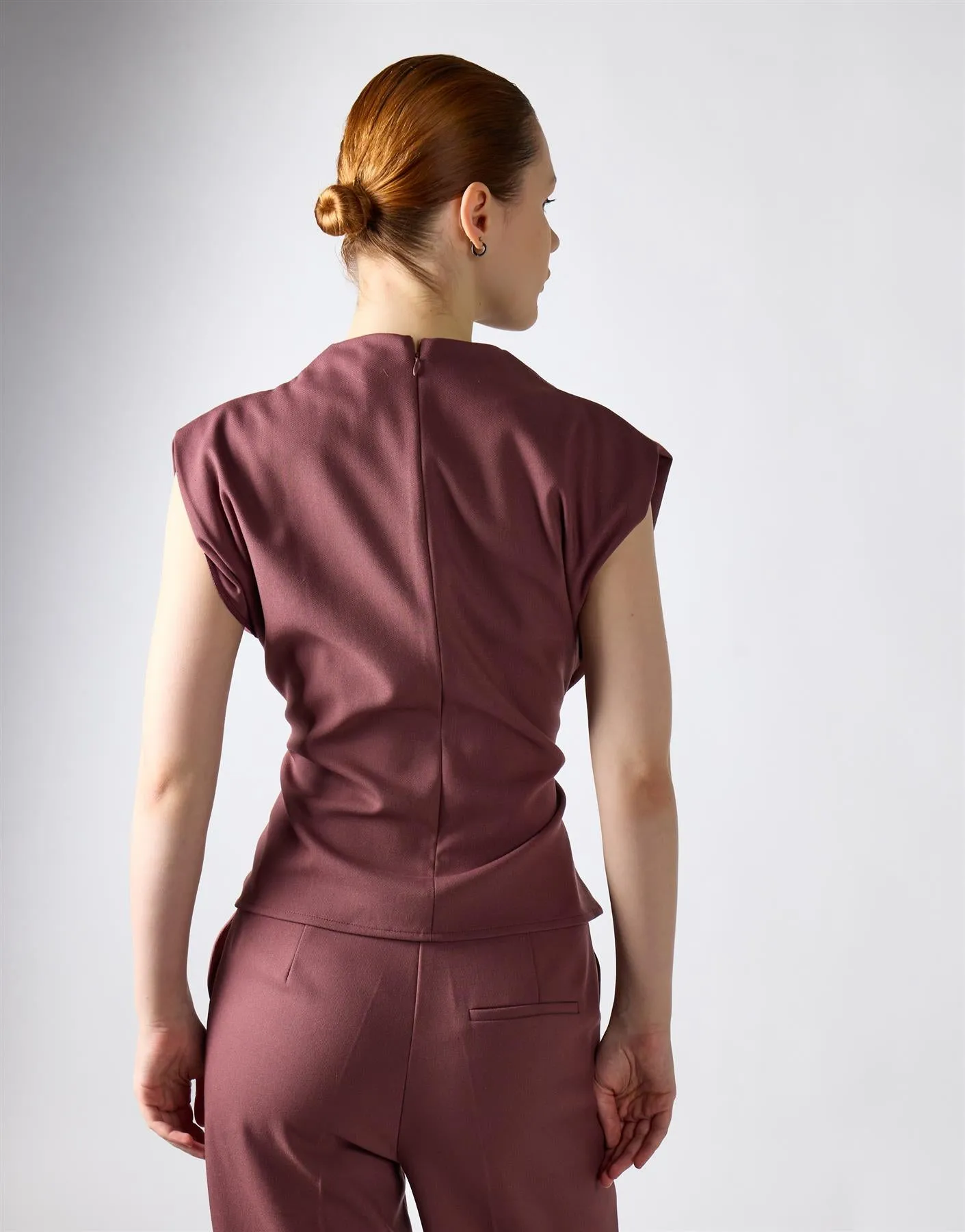 Mauve Tie Front Top sold by Glamorous product image thumbnail 2