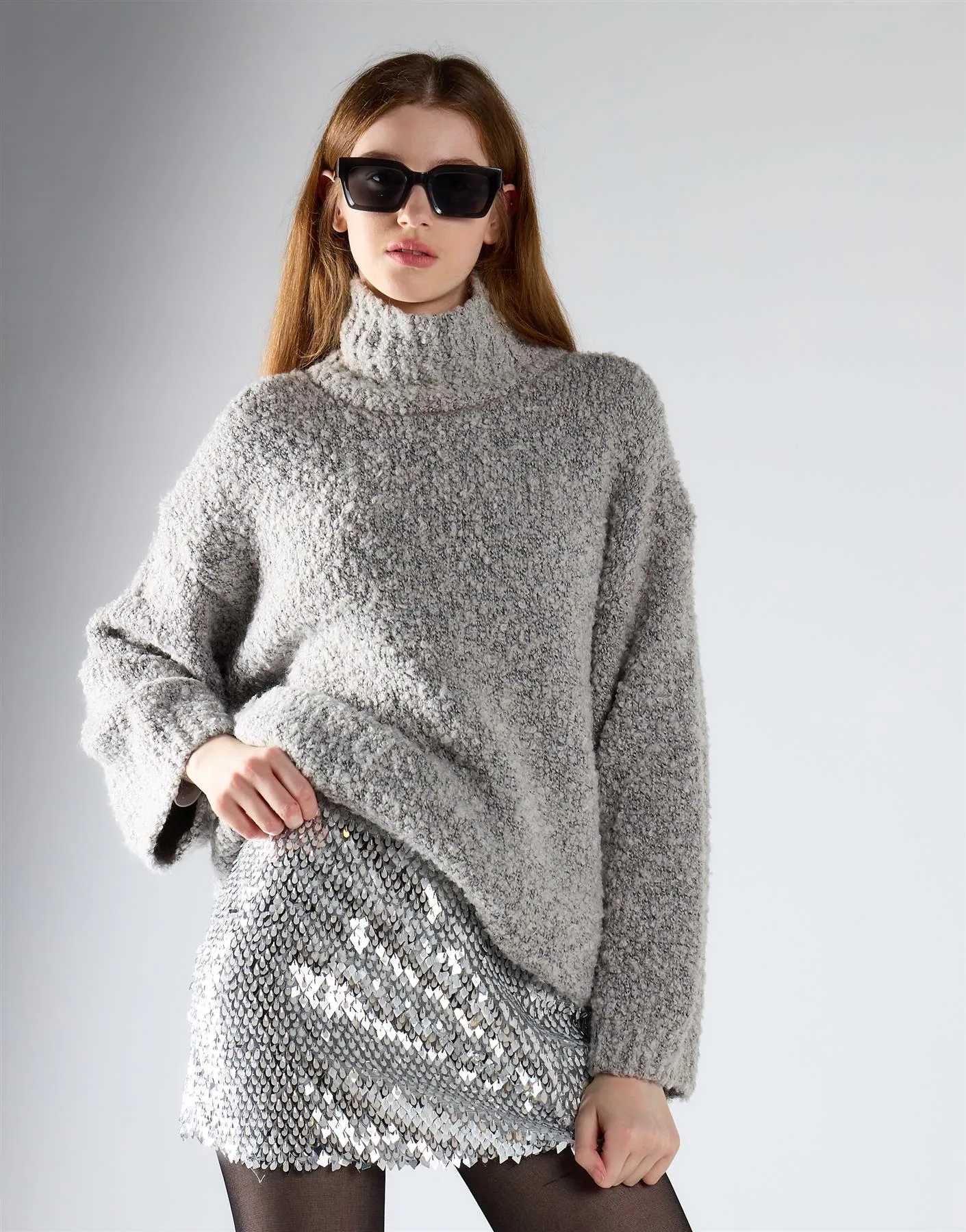 Silver Diamond Sequin Mini Skirt sold by Glamorous product image thumbnail 3
