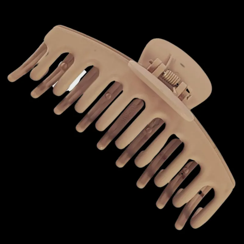 Pink Pewter Matte Claw Clip -  Brown sold by Glamour Empire