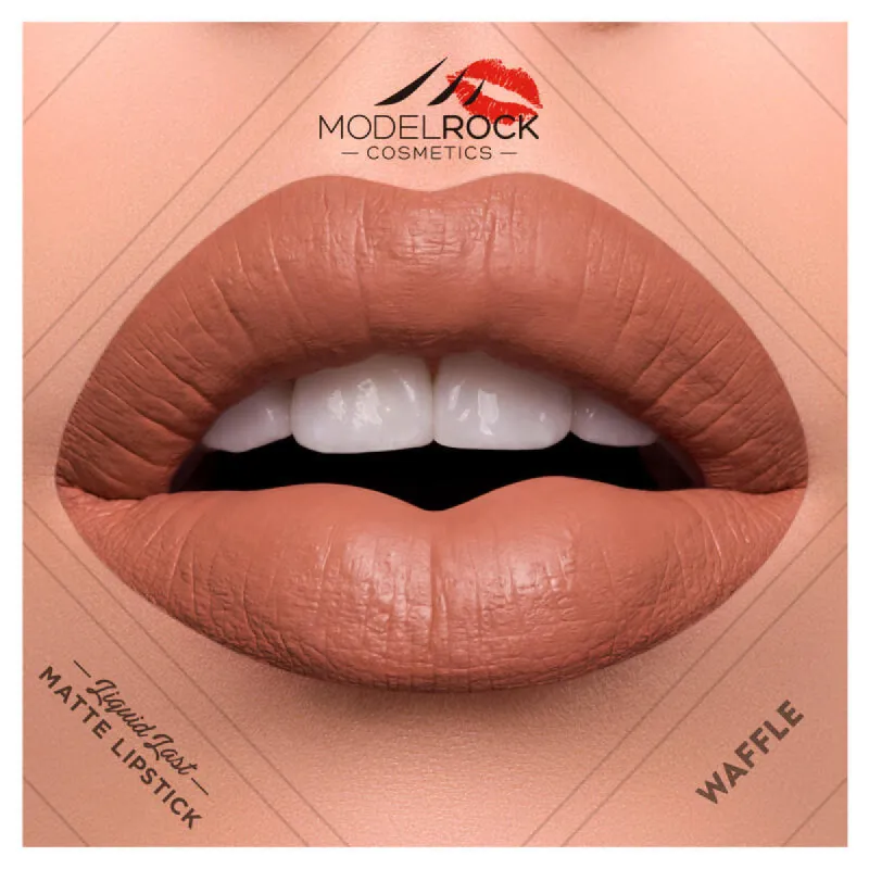 Modelrock- Liquid to Matte Longwear Lipstick- Waffle sold by Glamour Empire