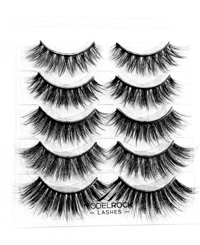 Modelrock - No Mink - 5 Lash Pack sold by Glamour Empire