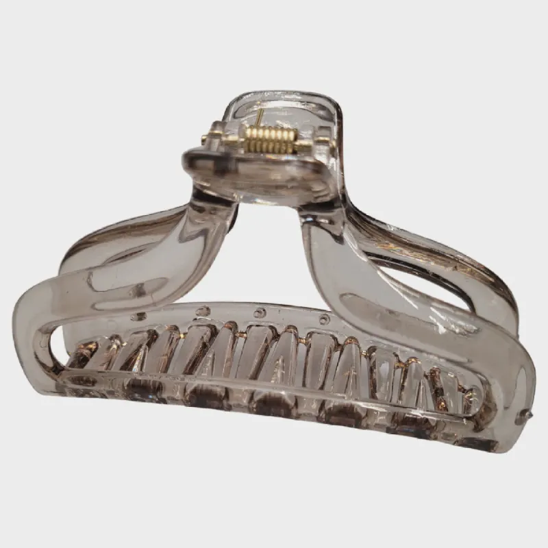 Pink Pewter Translucent Clawed Hair Clip-Smoke on the Water sold by Glamour Empire