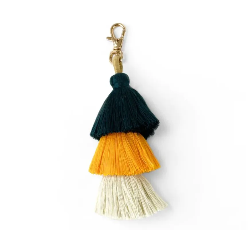 OM Yucatan Keyring  - Tassel Multi Colour sold by Glamour Empire