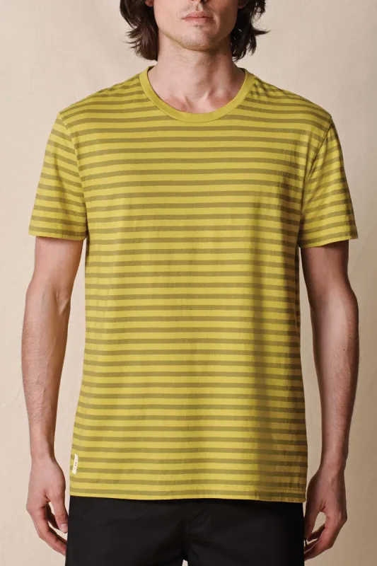 Horizon Striped Tee - Lime sold by Globe