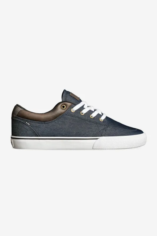 GS Dark Denim/White skate shoes sold by Globe