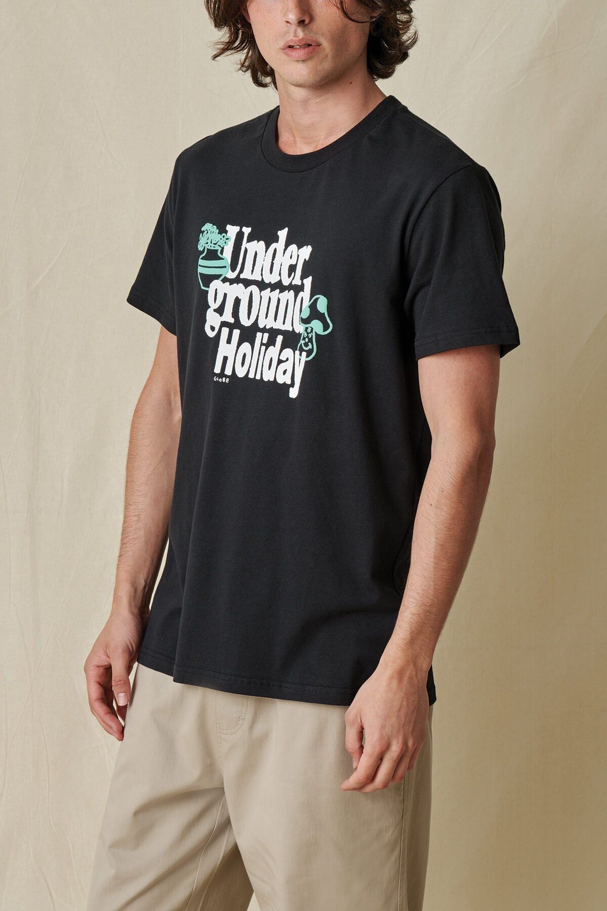 Underground Holiday SS Tee - Black sold by Globe product image thumbnail 2