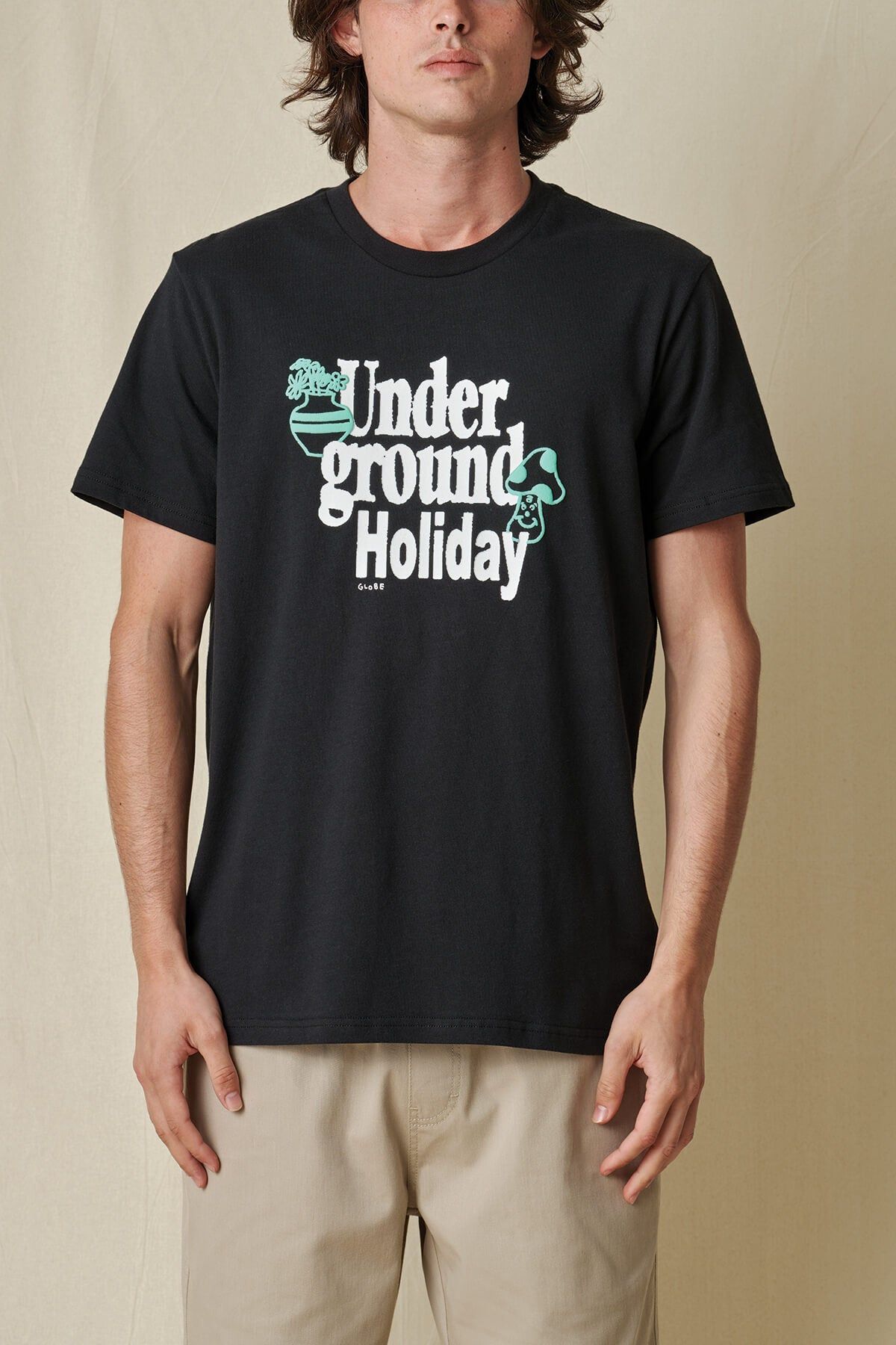 Underground Holiday SS Tee - Black sold by Globe