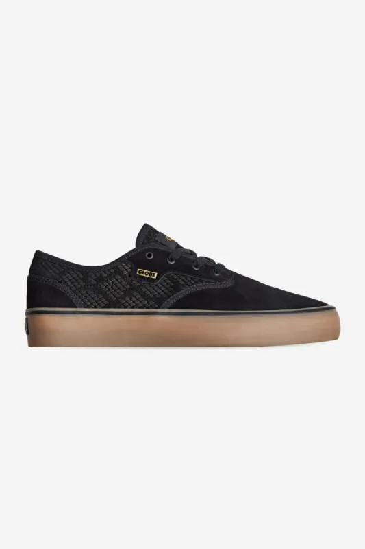 Motley II - Black/Snake - Skate Shoes sold by Globe