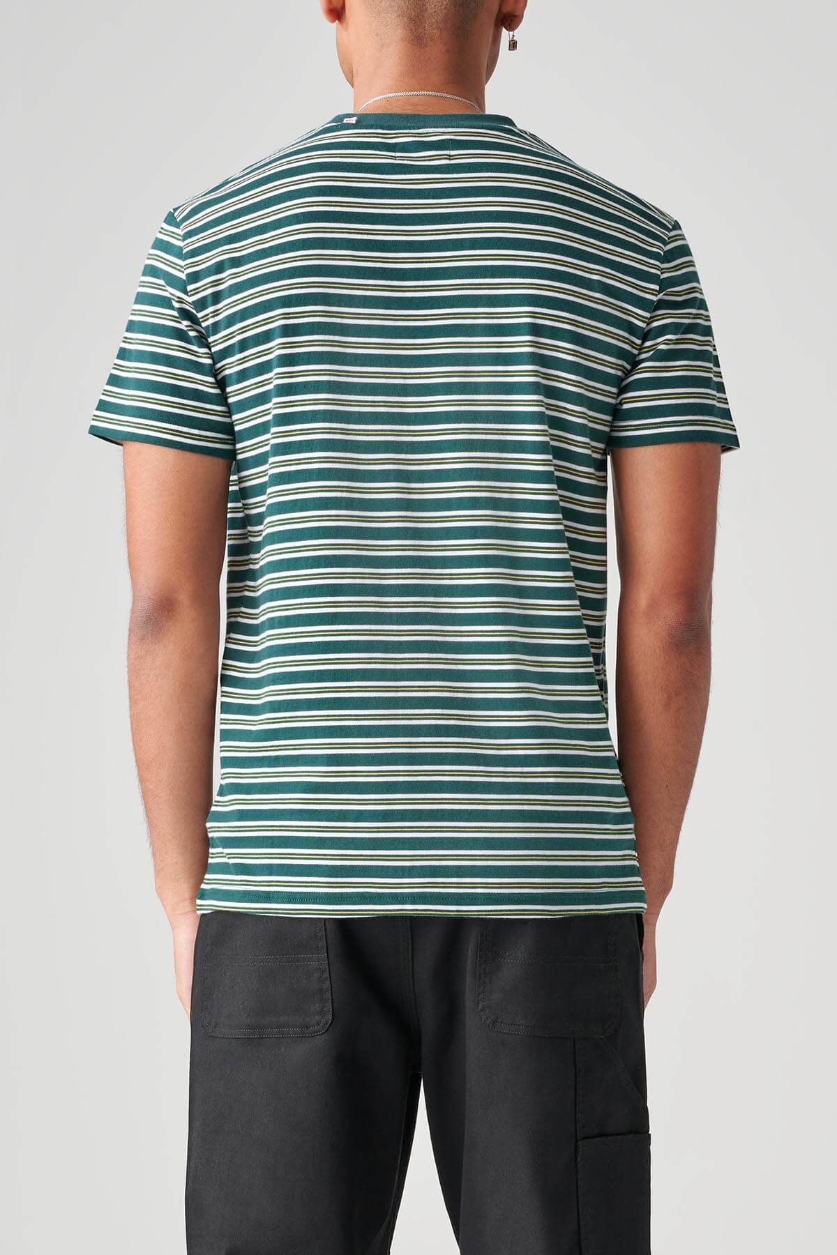 Stray Striped Tee - Night Green sold by Globe product image thumbnail 3