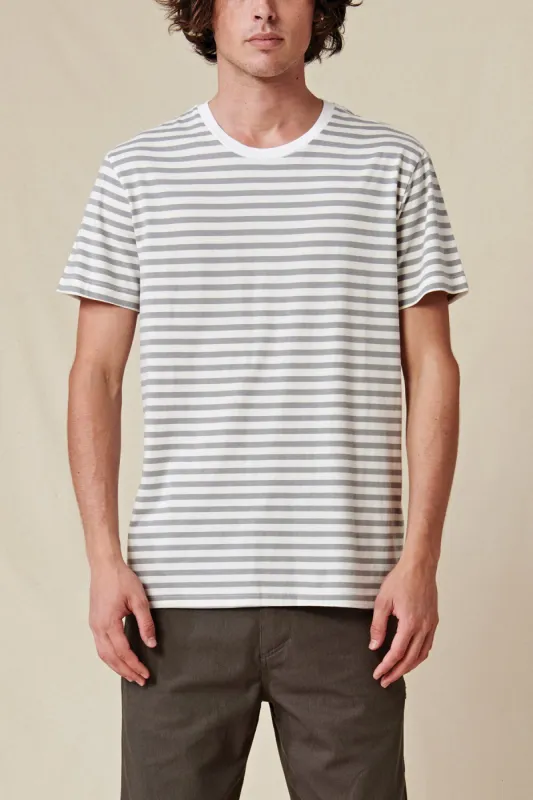 Horizon Striped Tee - White sold by Globe