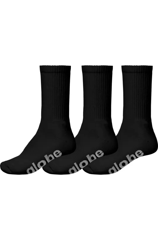 OG Stealth Hi Crew Sock 3 Pack - Black sold by Globe