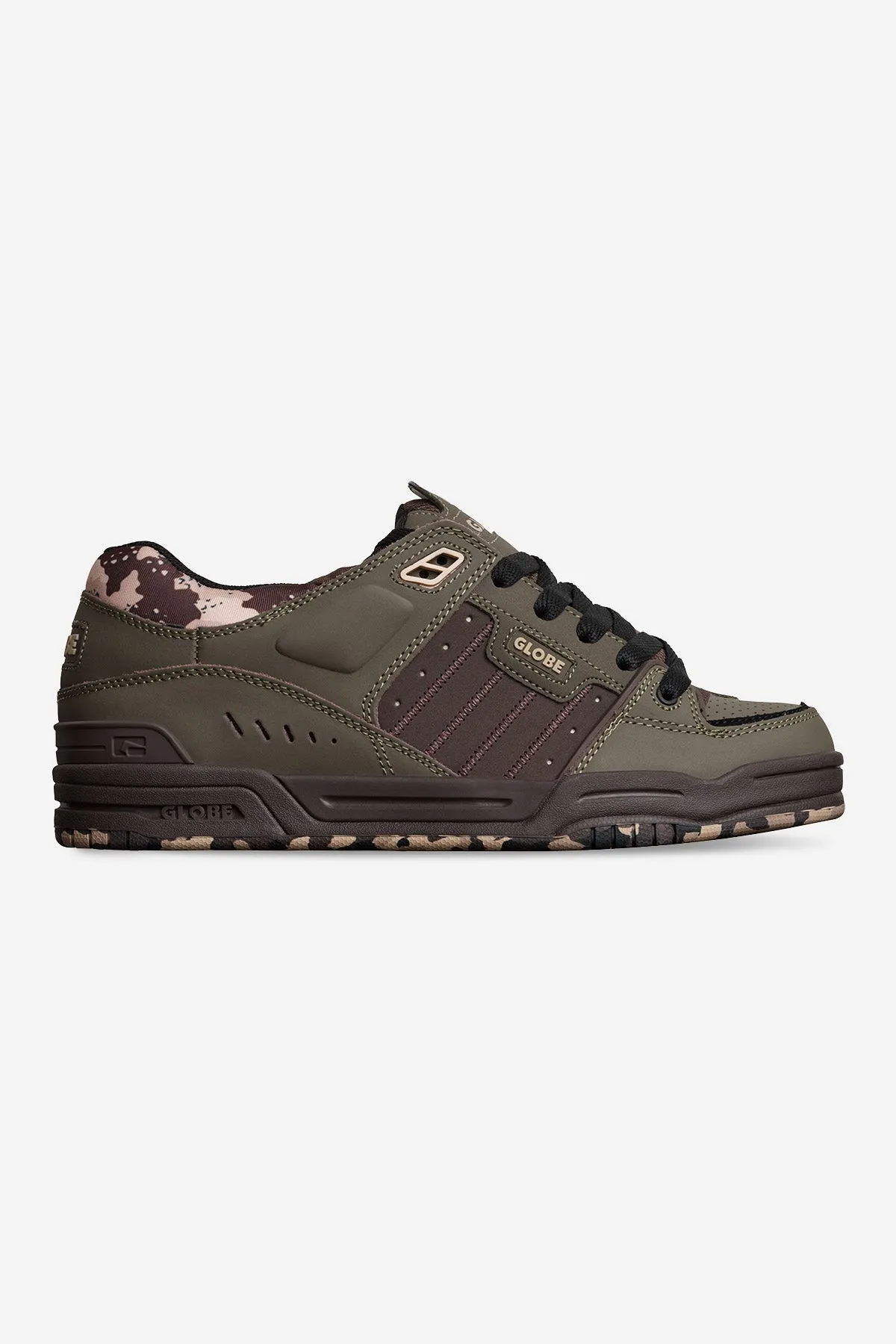 Fusion - Mud/Camo - Shoes sold by Globe