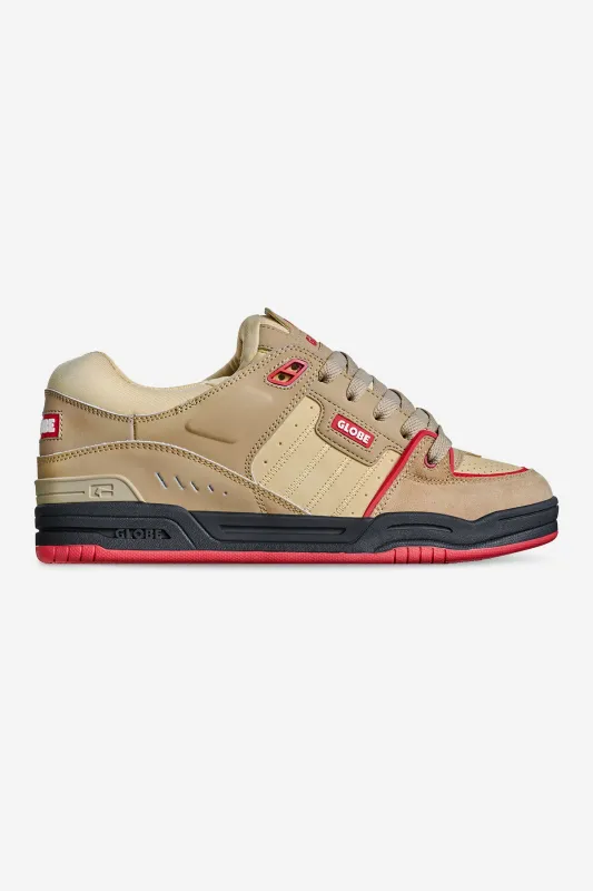 Fusion - Khaki/Red - Shoes sold by Globe