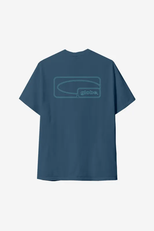 Block Tee - Steel Blue made by Globe