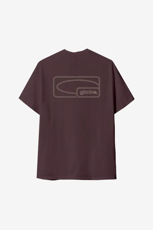 Block Tee - Prune made by Globe