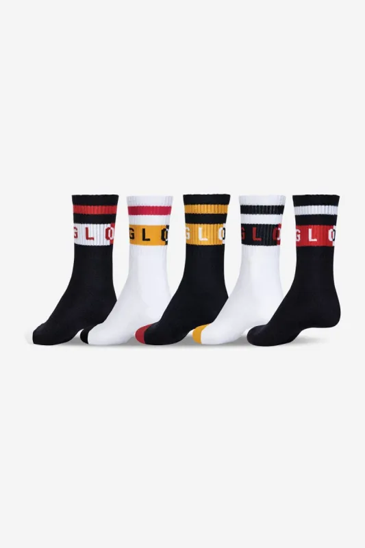 Block Wrap Sock 5 Pack - Multi sold by Globe