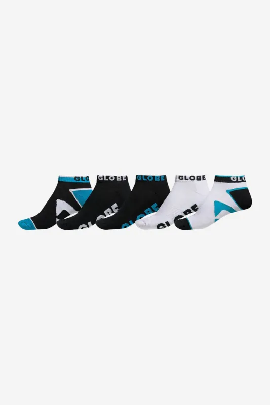 Destroyer Ankle Sock 5 Pack - Black made by Globe