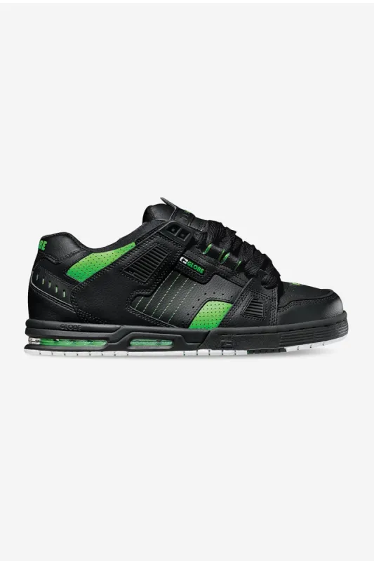 Sabre - Black/Moto Green - Skate Shoes sold by Globe