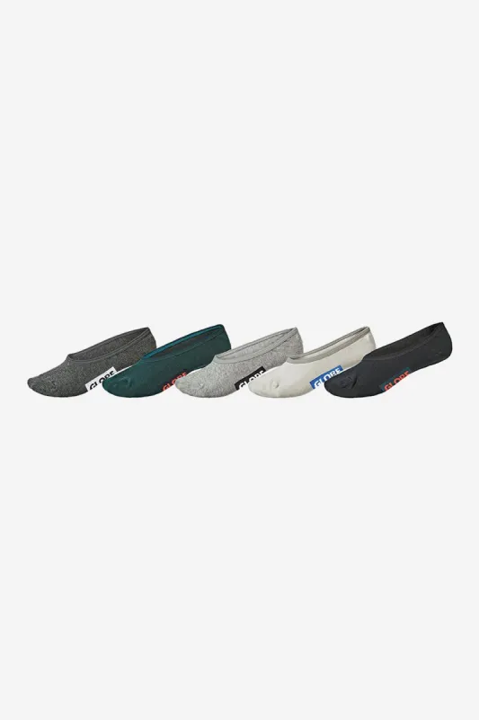 Hilite Invisible Sock 5 Pack - Assorted sold by Globe