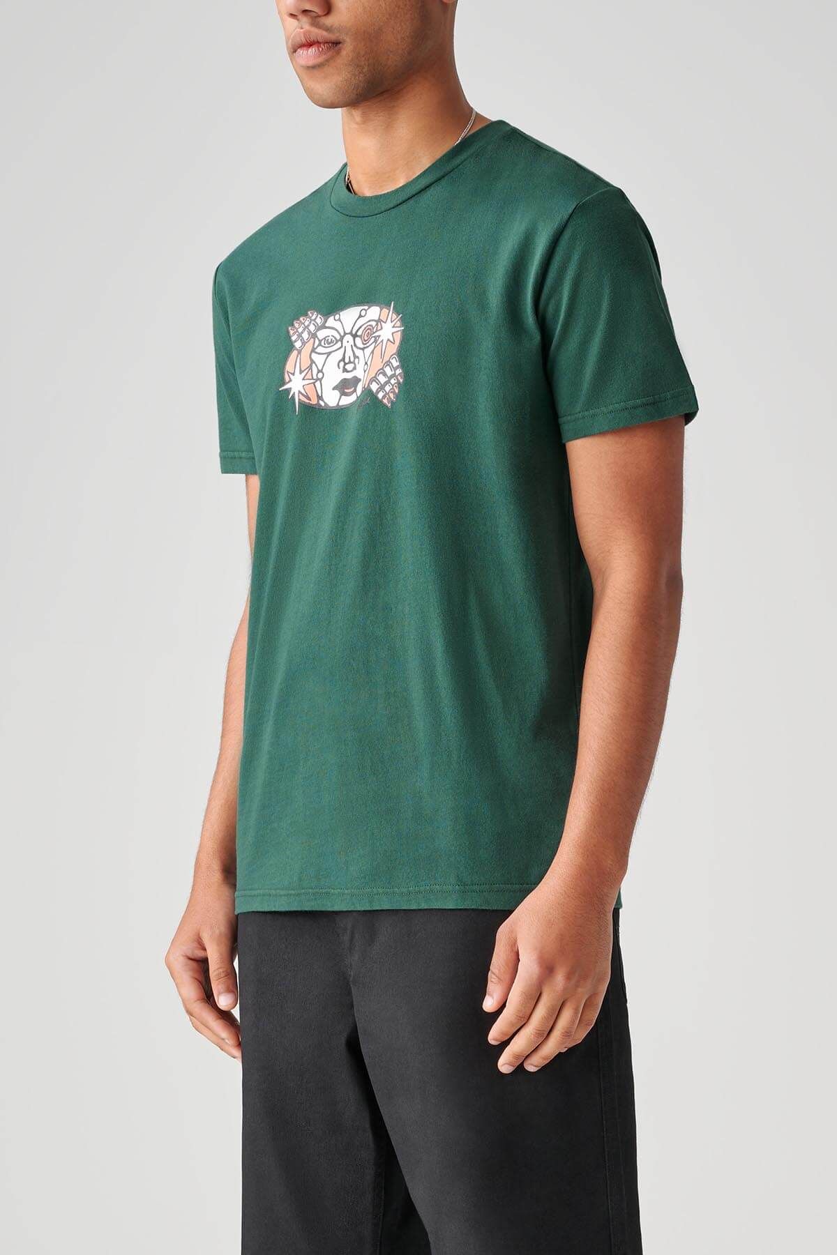 Peeking Out Tee - Night Green sold by Globe product image thumbnail 2