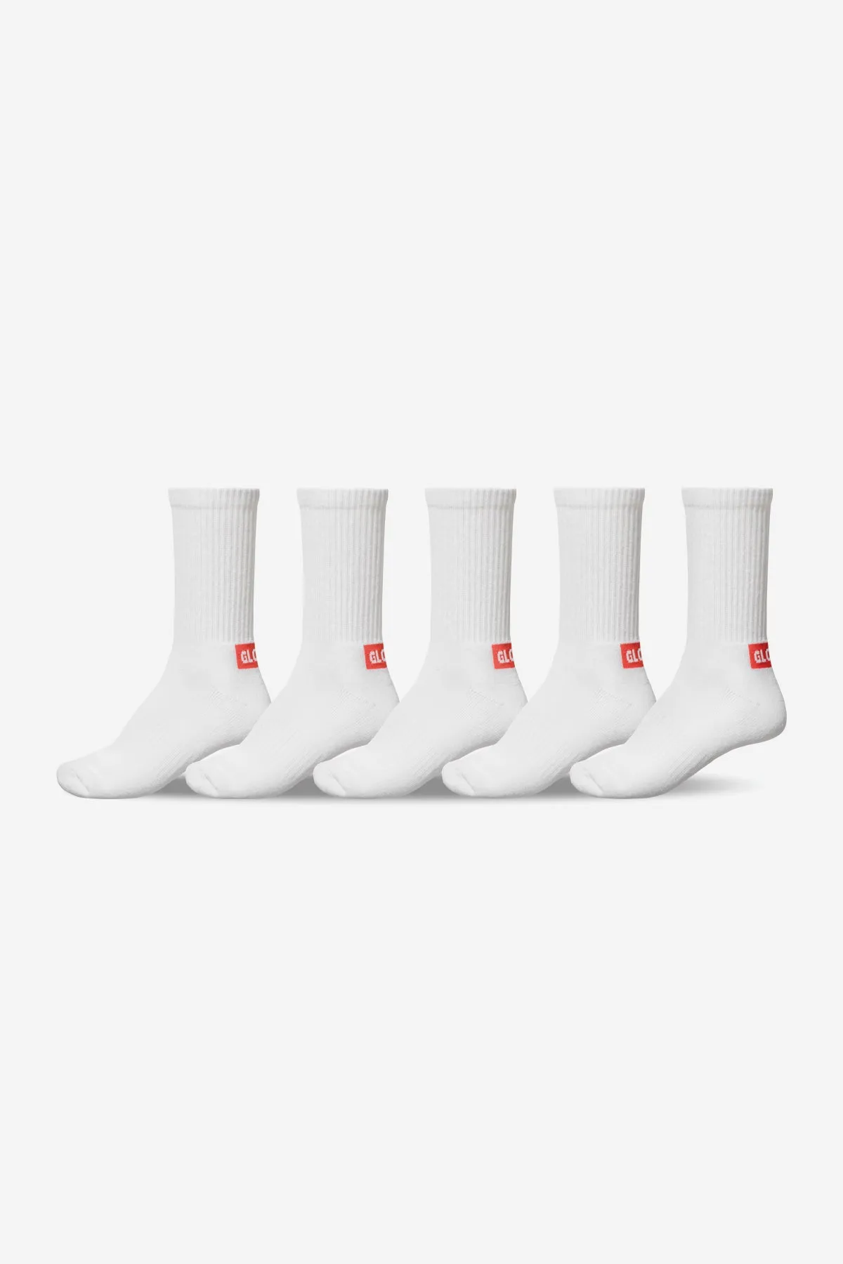 MINIBAR CREW SOCK 5 PACK - White sold by Globe