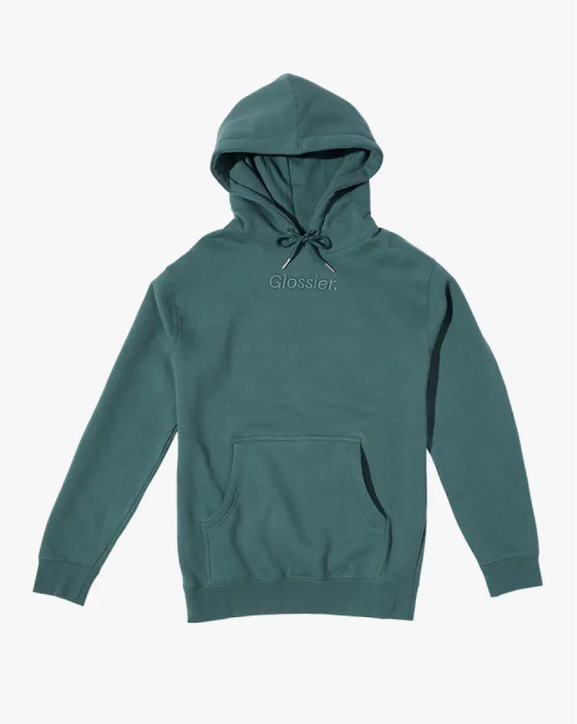 Embroidered Sage Hoodie sold by Glossier