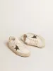 Hi Star LTD with black and gold glitter star and gold heel tab sold by Golden Goose