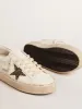 Hi Star LTD with black and gold glitter star and gold heel tab sold by Golden Goose