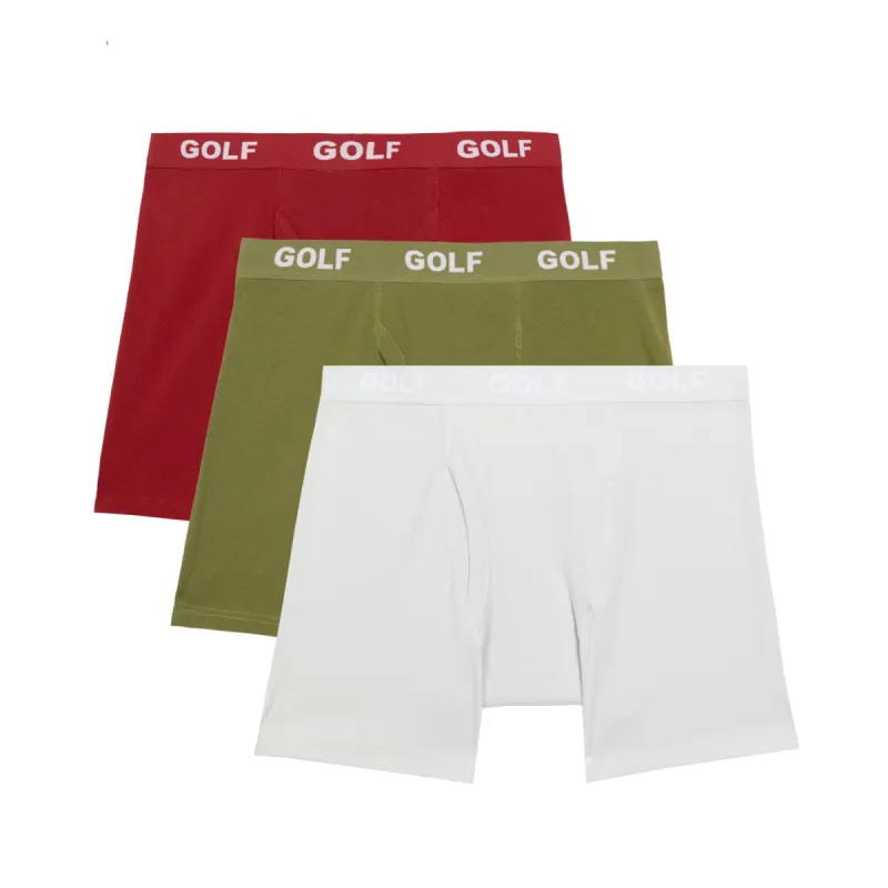 LOGO BOXER BRIEFS 3PK by GOLF WANG sold by Golf Wang