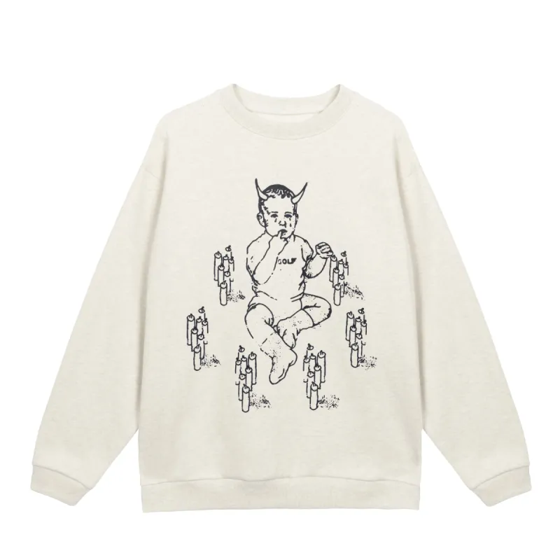 トップス Golf Wang RAINBOW HEATHER CREWNECK RAINBOW HEATHER CREWNECK by GOLF WANG | Parallel