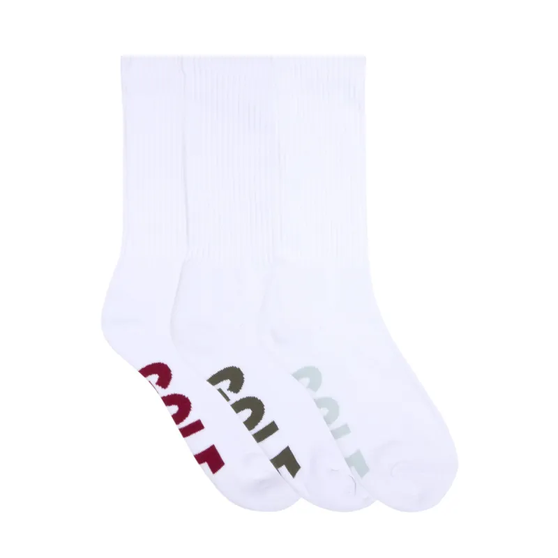 ARCHES SOCKS 3PK by GOLF WANG sold by Golf Wang