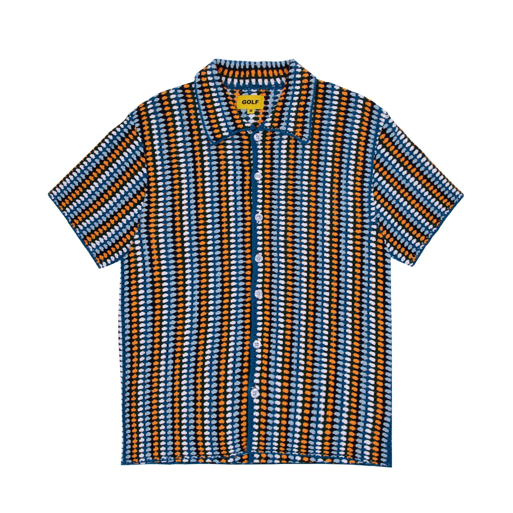 トップス Golf Wang Crochet Camp Shirt CROCHET CAMP SHIRT by GOLF WANG | Parallel